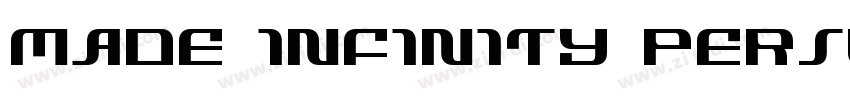 MADE INFINITY PERSON字体转换
